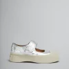 Sneakers | Pablo>Marni Leather Mary Jane Sneaker SILVER