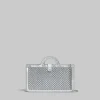 Wallets & Small Leather Goods>Marni Rhinestone Tropicalia Long Wallet With Chain Strap SILVER