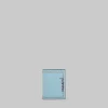 Wallets & Small Leather Goods>Marni Sky Blue Bi-fold Wallet With Mending Embroidery LEADEN BLUE