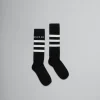 Kids>Marni Striped Cotton-blend Socks BLACK