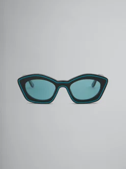 Sunglasses | Sunglasses>Marni Teal Kea Island Sunglasses BLUE
