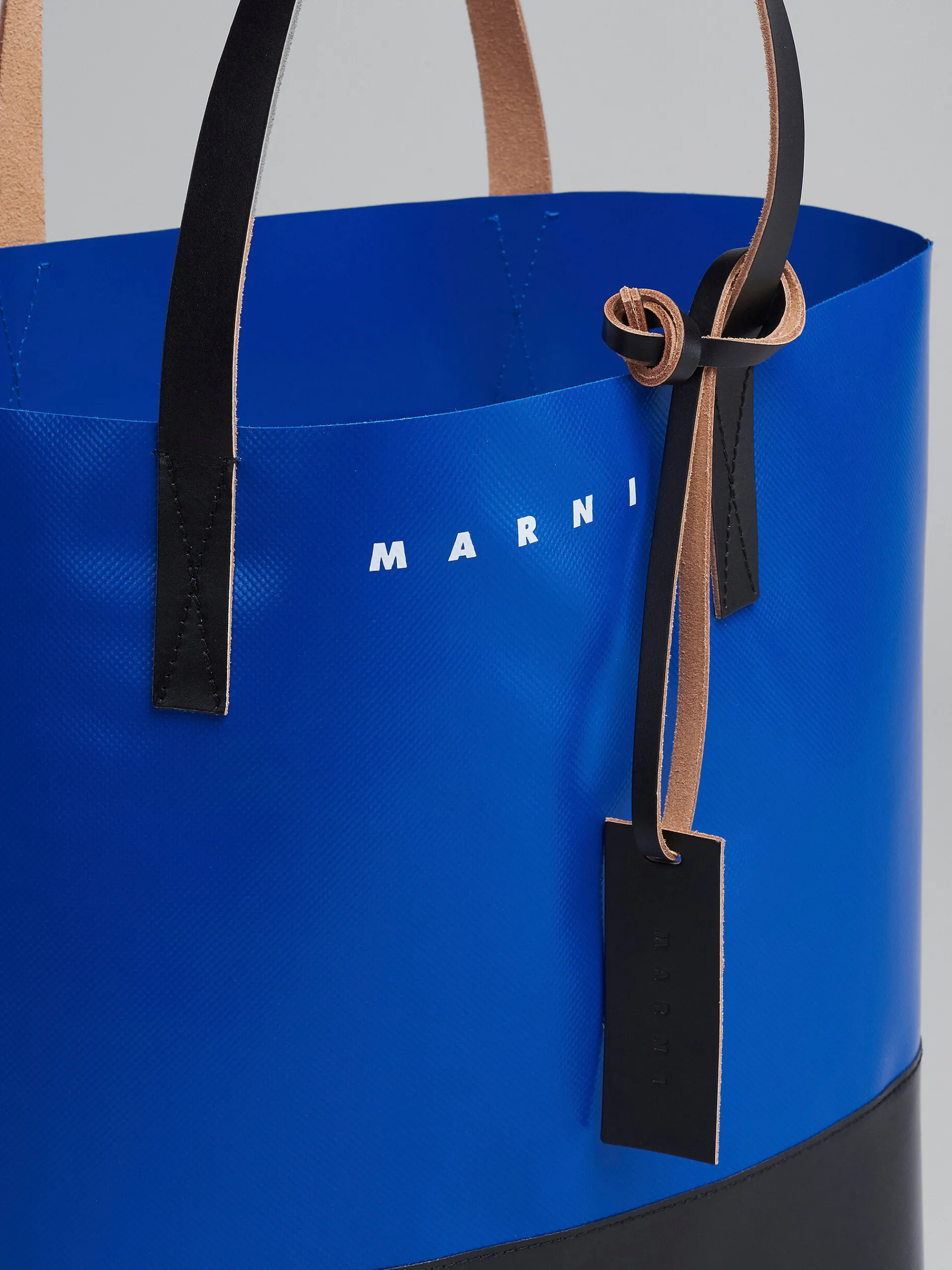Tote Bags>Marni Tribeca Shopping Bag In Blue And Black ROYAL/BLACK