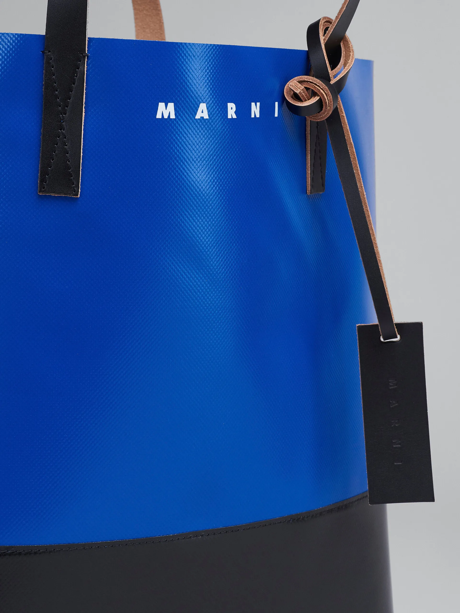 Tote Bags>Marni Tribeca Shopping Bag In Blue And Black ROYAL/BLACK
