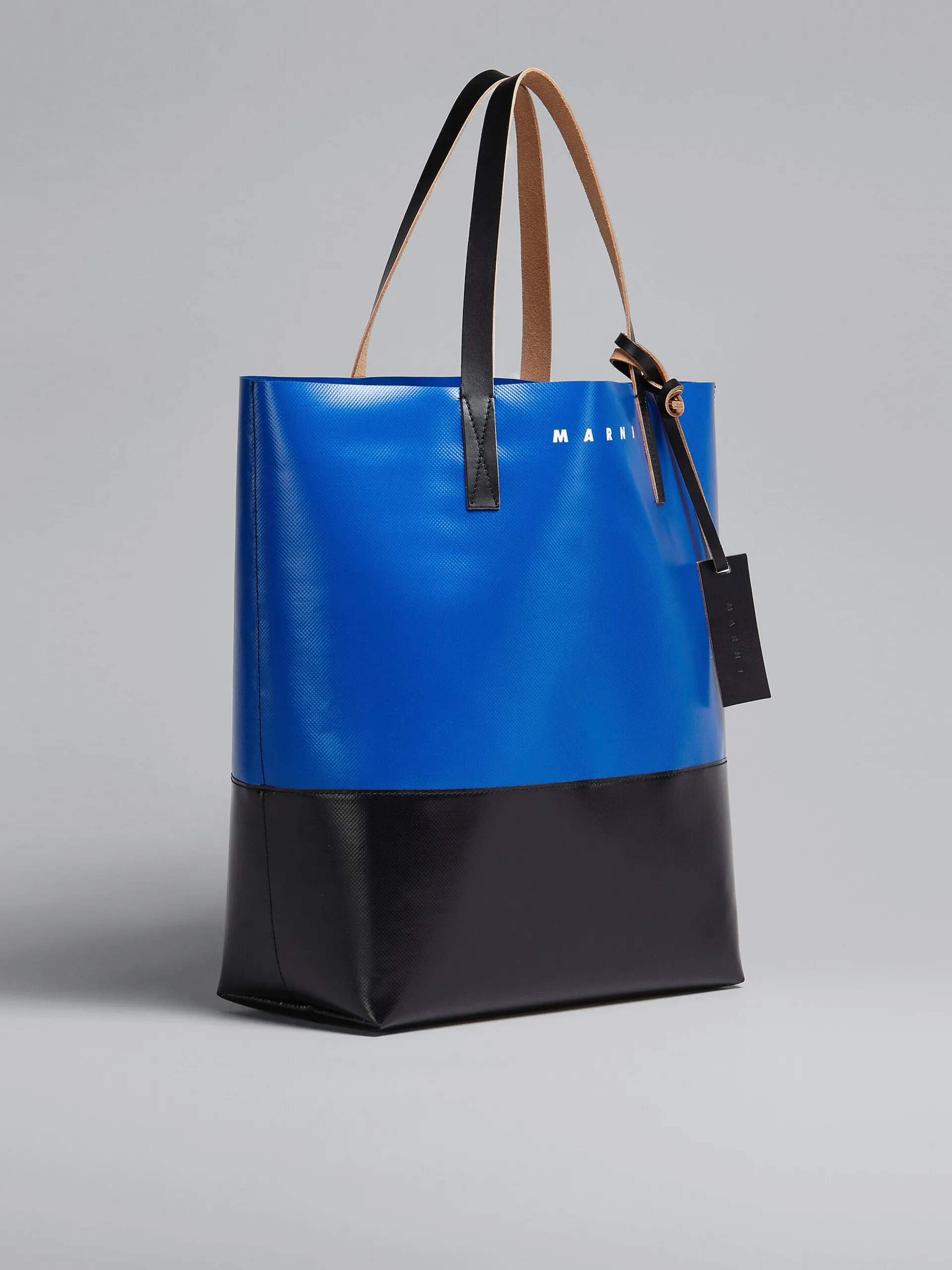 Tote Bags>Marni Tribeca Shopping Bag In Blue And Black ROYAL/BLACK