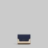 Wallets & Small Leather Goods>Marni Trifold Wallet In Blue, Cream And Brown Saffiano Leather BLUBLACK/SHELL/MOCA
