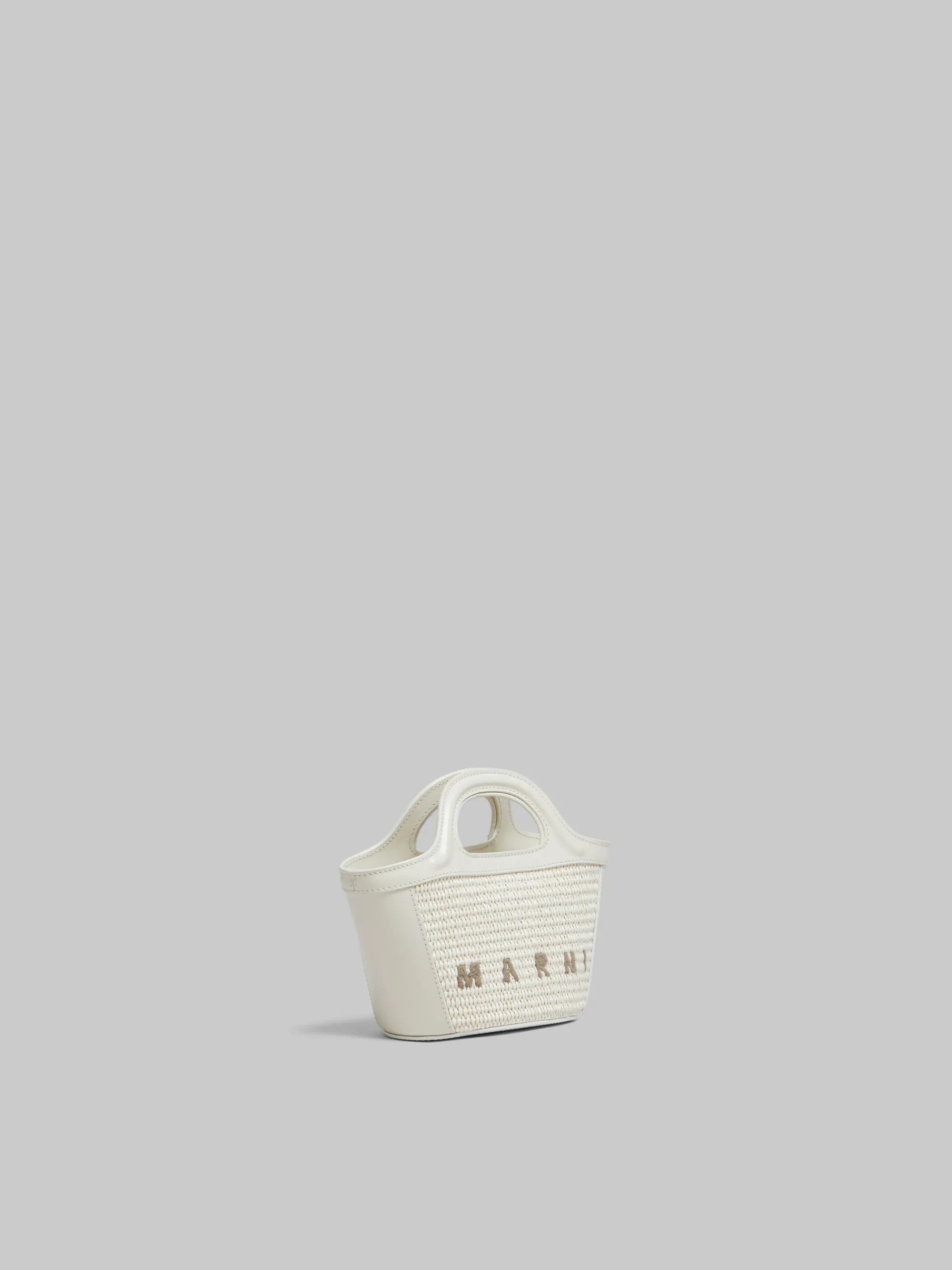 Handbags | Tropicalia Bag>Marni Tropicalia Micro Bag In Light Blue Leather And Raffia-effect Fabric SHELL