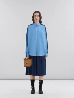 Shoulder Bags | Crossbody Bags>Marni Tropicalia Small Bucket Bag In Brown Leather And Raffia-effect Fabric RAWSIENNA
