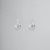 Earrings>Marni Twisted Hoop Earrings With Rhinestone Details GLASS