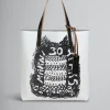 Tote Bags>Marni Two Tone Tribeca Tote With 30th Anniversary Print BLACK