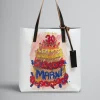 Tote Bags | Tote Bags>Marni Two Tone Tribeca Tote With 30th Anniversary Print PINKGUMMY