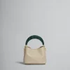 Shoulder Bags | Handbags>Marni Venice Mini Bucket Bag In Light Brown Leather LIGHTCAMEL/SPHERICALGREEN