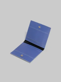 Wallets & Small Leather Goods>Marni White And Black Tribeca Bifold Wallet PRUNE VIOLETT/ SODIUM