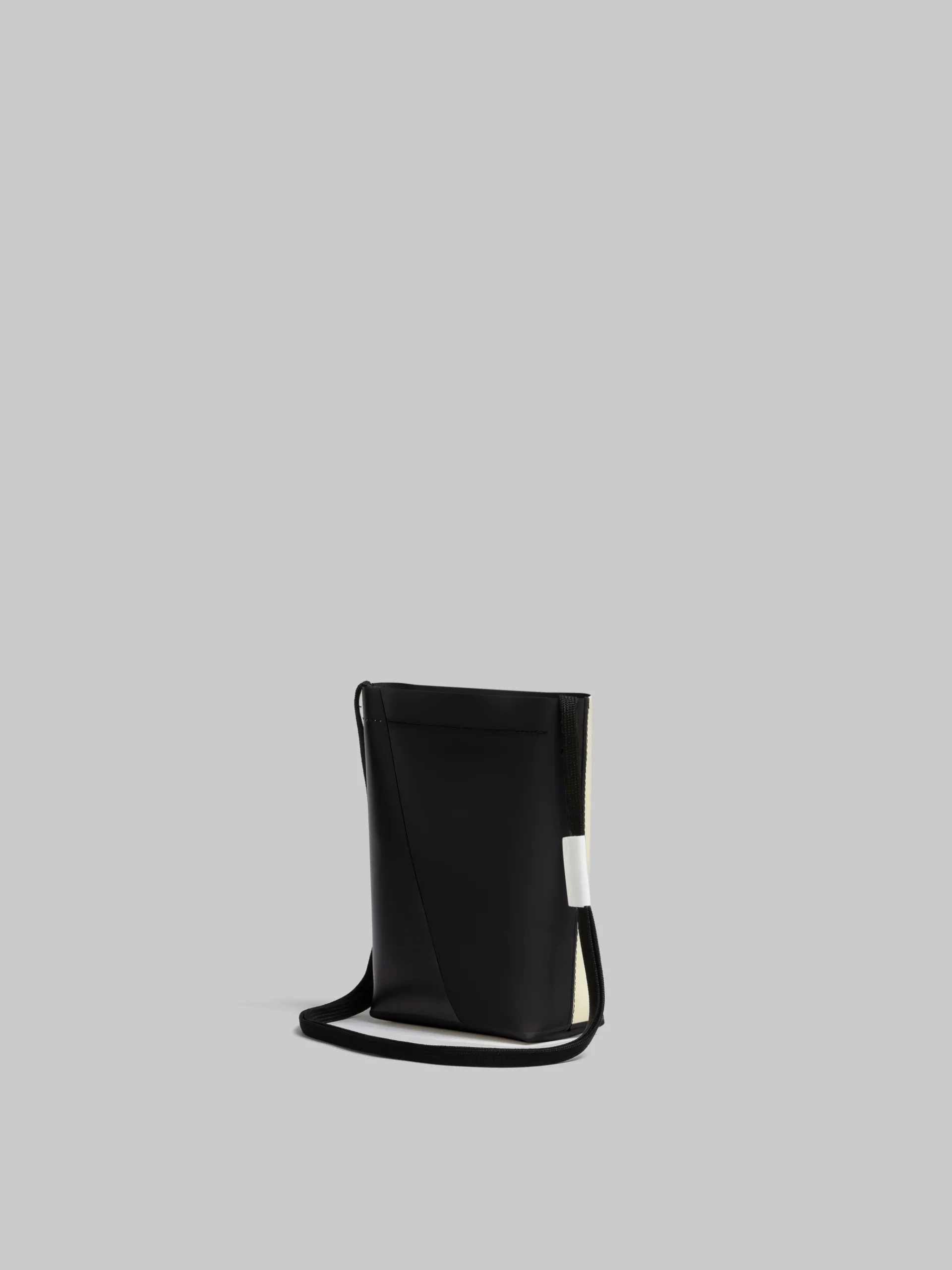 Crossbody Bags>Marni White And Black Tribeca Crossbody Bag With Shoelace Strap SHELL/BLACK