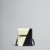 Crossbody Bags>Marni White And Black Tribeca Pouch With Shoelace Strap SHELL/BLACK
