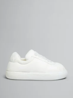 Sneakers>Marni White Leather BigFoot 2.0 Sneaker LILYWHITE