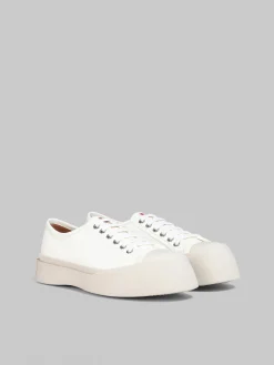 Sneakers | Pablo>Marni White Nappa Leather Pablo Lace-up Sneaker LILYWHITE