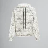 Sweatshirts>Marni White Organic Cotton Hoodie With Scribble Motif NATURAL WHITE