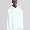 Sweatshirts>Marni White Organic Jersey Hoodie With Back Print NATURAL WHITE