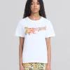 Tops & T-Shirts>Marni White Organic Jersey Regular-fit T-shirt With Print LILYWHITE