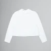 Kids>Marni White Poplin Shirt With Logo On Collar LILAC SACHET