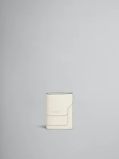 Wallets & Small Leather Goods>Marni White Saffiano Leather Bi-fold Wallet SHELL