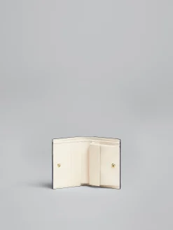 Wallets & Small Leather Goods>Marni White Saffiano Leather Bi-fold Wallet SHELL