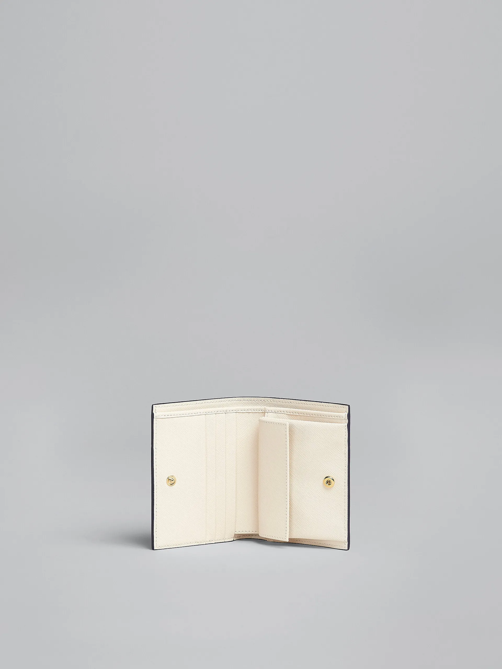 Wallets & Small Leather Goods>Marni White Saffiano Leather Bi-fold Wallet SHELL