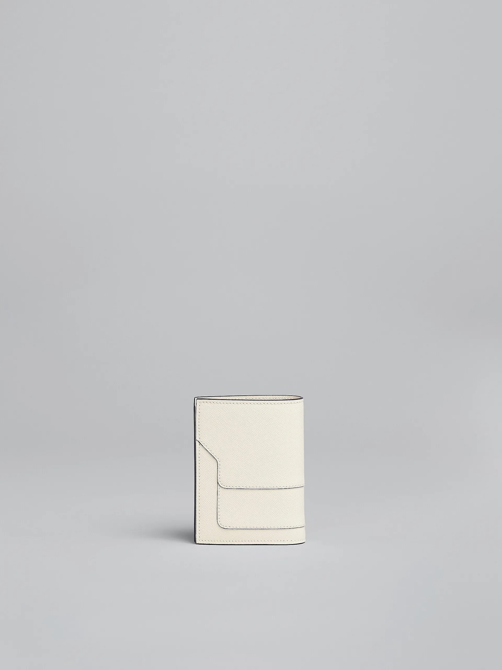 Wallets & Small Leather Goods>Marni White Saffiano Leather Bi-fold Wallet SHELL