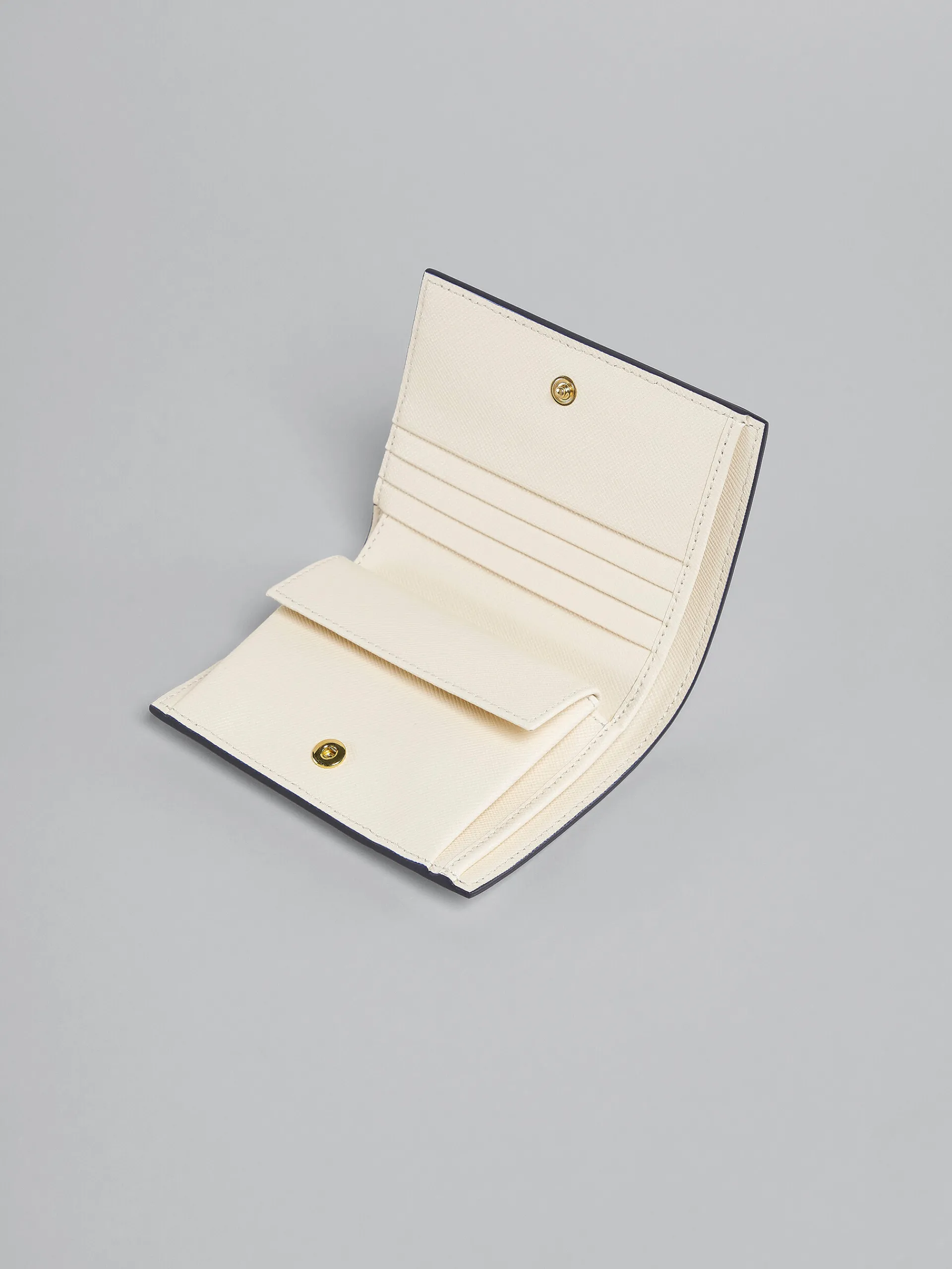 Wallets & Small Leather Goods>Marni White Saffiano Leather Bi-fold Wallet SHELL