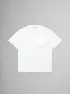 Kids>Marni White T-shirt With Pocket LIGHT NATURAL