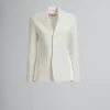 Matching Sets | Coats & Jackets>Marni White Wool And Coated Fabric Blazer LILYWHITE