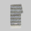 Scarves>Marni White Wool And Mohair Scarf With Striped Pattern LILYWHITE